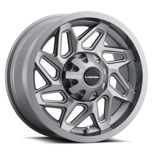 12x7 Vision ATV/UTV 361 Spyder UTV Gunmetal Wheel 4x156 (2.5mm)