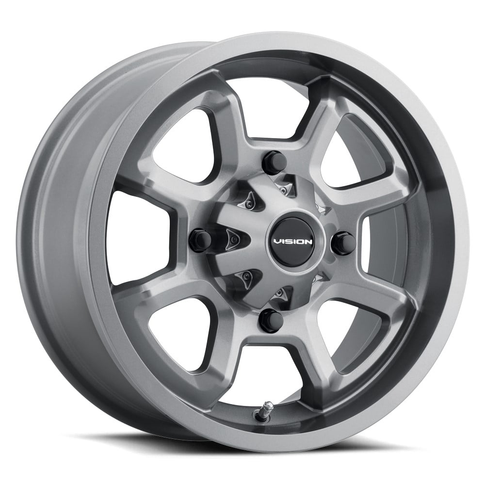 12x7 Vision ATV/UTV 415 Bomb UTV Gunmetal Wheel 4x156 (2.5mm)