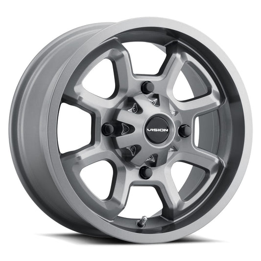 12x7 Vision ATV/UTV 415 Bomb UTV Gunmetal Wheel 4x156 (2.5mm)