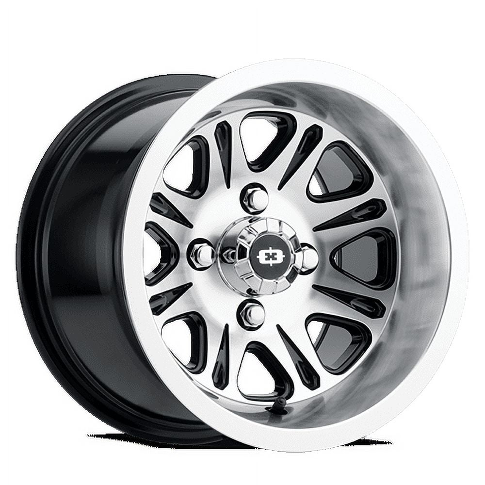 12x8 Vision 547 Spirit Black Machined UTV Wheel 4x156 (-10.2mm)