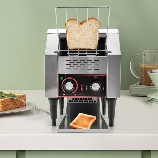 1300W 150Slices/H Commercial Conveyor Toaster Electric Bread Baking Machine 110V