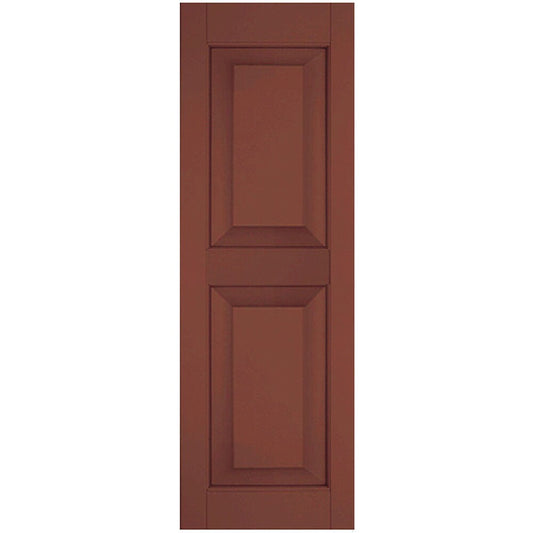 Ekena Millwork 15-in W x 32-in H Country Redwood Raised panel Wood Exterior Shutters ( 2 -Pack )