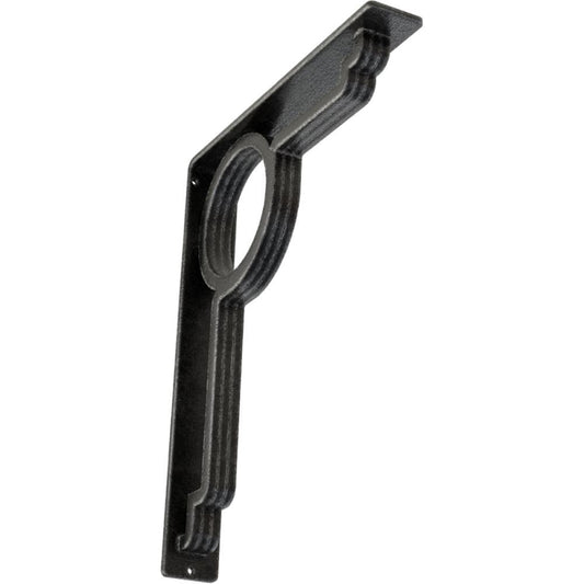 Ekena Millwork Maria 12-in x 2-in x 15-in Gray Wrought Iron Countertop Support Bracket BKTM02X12X15TMAAPW