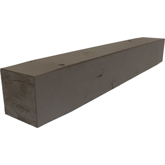 Ekena Millwork 84-in W x 4-in H x 6-in D Natural Honey Dew Hollow Urethane Rustic Fireplace Mantel MANUKP04X06X84HD