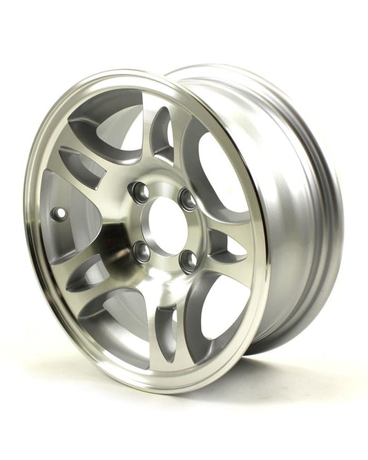 13X5 4-Lug on 4" Aluminum S5 Trailer Wheel - S535440