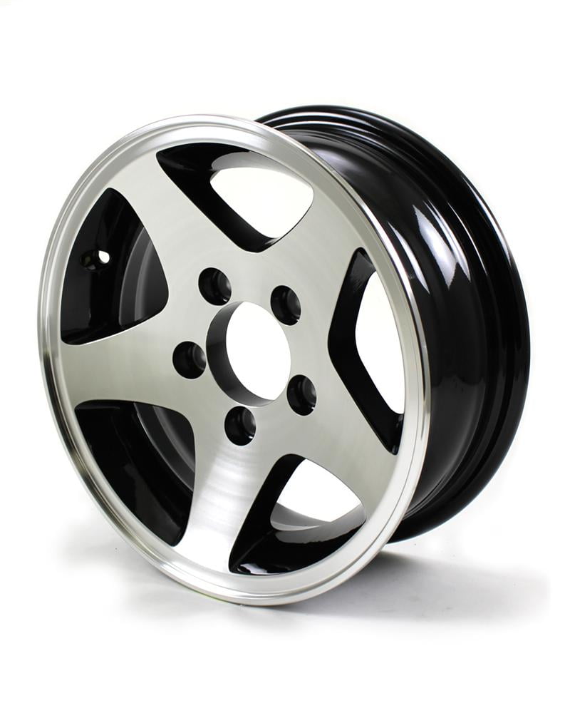 13X5 5-Lug on 4.5" Aluminum 5-Star Trailer Wheel - 435545B