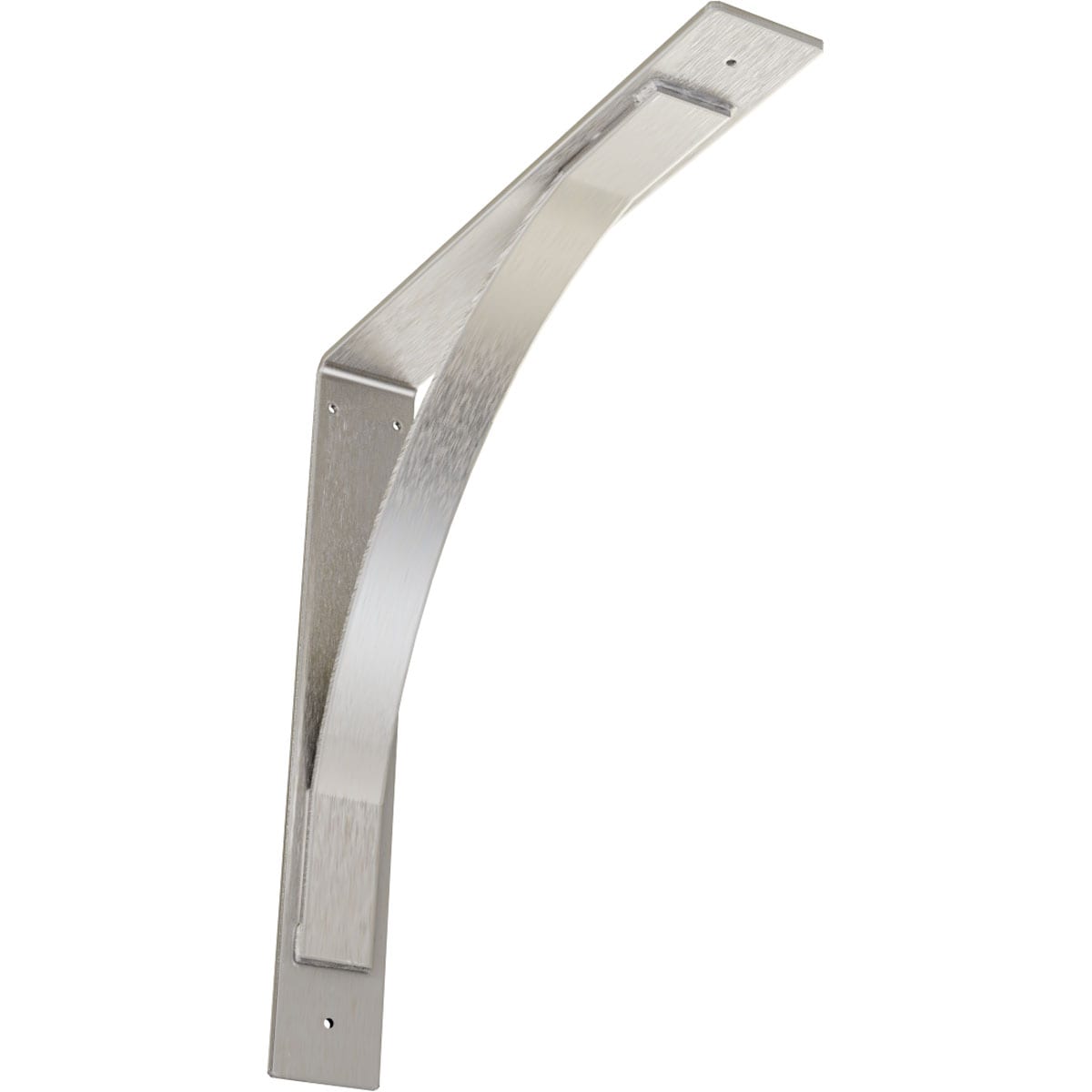 Ekena Millwork Morris 20-in x 3-in x 20-in Stainless Steel Wall Bracket BKTM03X20X20MOSS