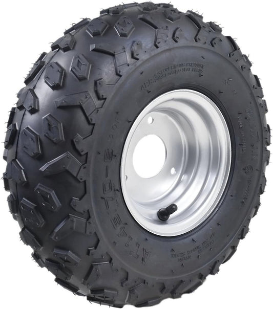 145/70-6 ATV Go Kart Quad Tires and Rims | 4PR Wheels