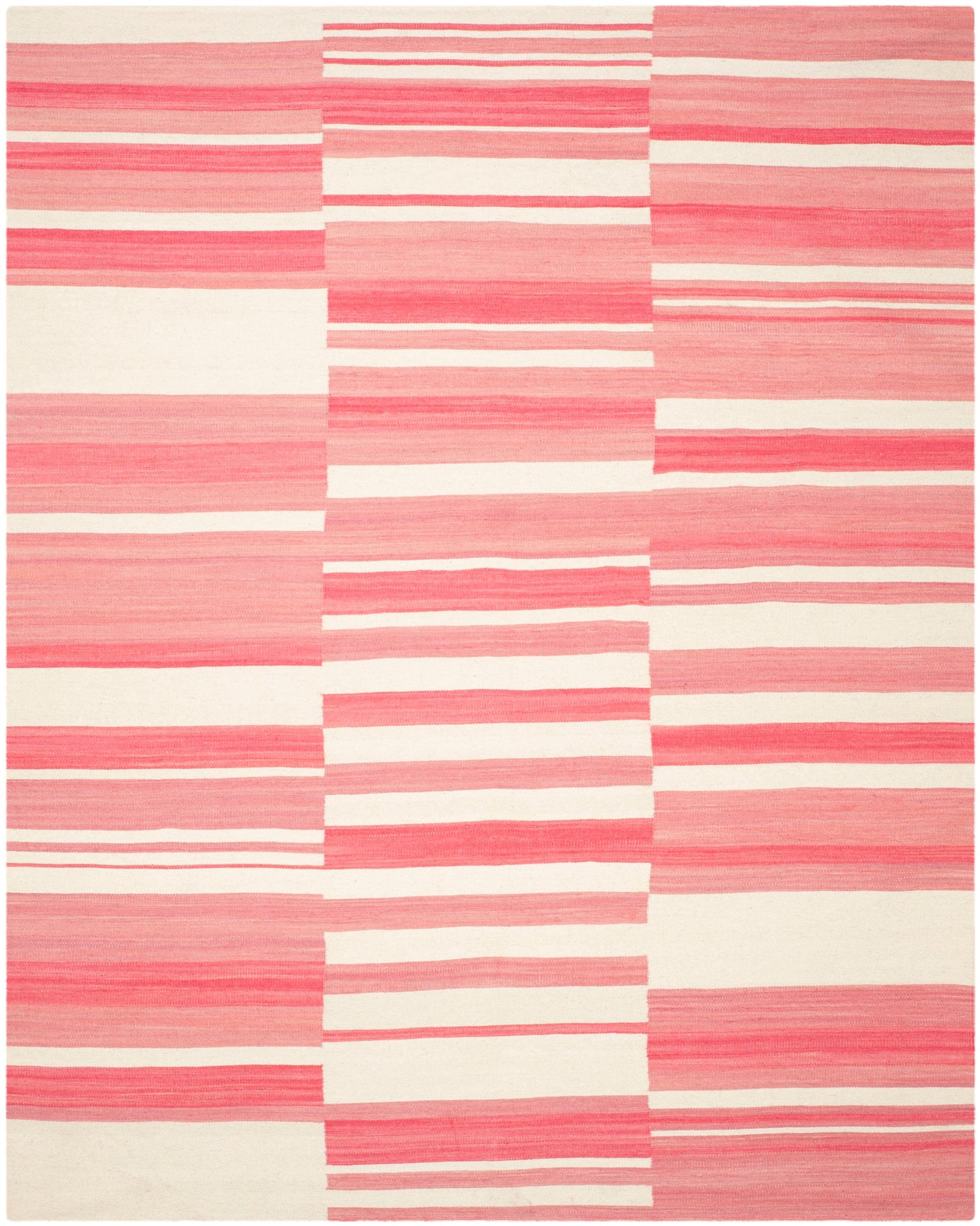 Safavieh Kilim Selah 8 x 10 (ft) Wool Pink/Ivory Rectangular Indoor Abstract Oriental Area rug