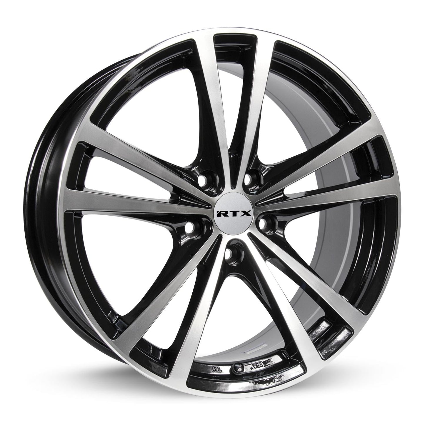 15 Inch Black Alloy Wheel Rim for Honda Civic, RTX 81223 15x6.5 5x114.3 5Lug