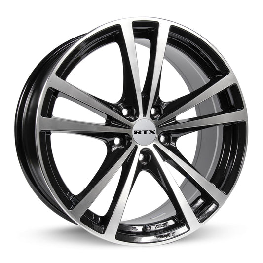 15 Inch Black Alloy Wheel Rim for Honda Civic, RTX 81223 15x6.5 5x114.3 5Lug