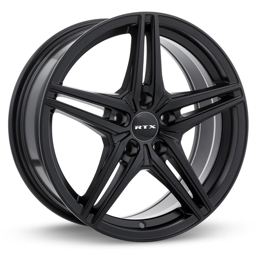 15 Inch Black Alloy Wheel Rim for Mazda 3 Sport, RTX 82038 15x6.5 5x114.3 5Lug