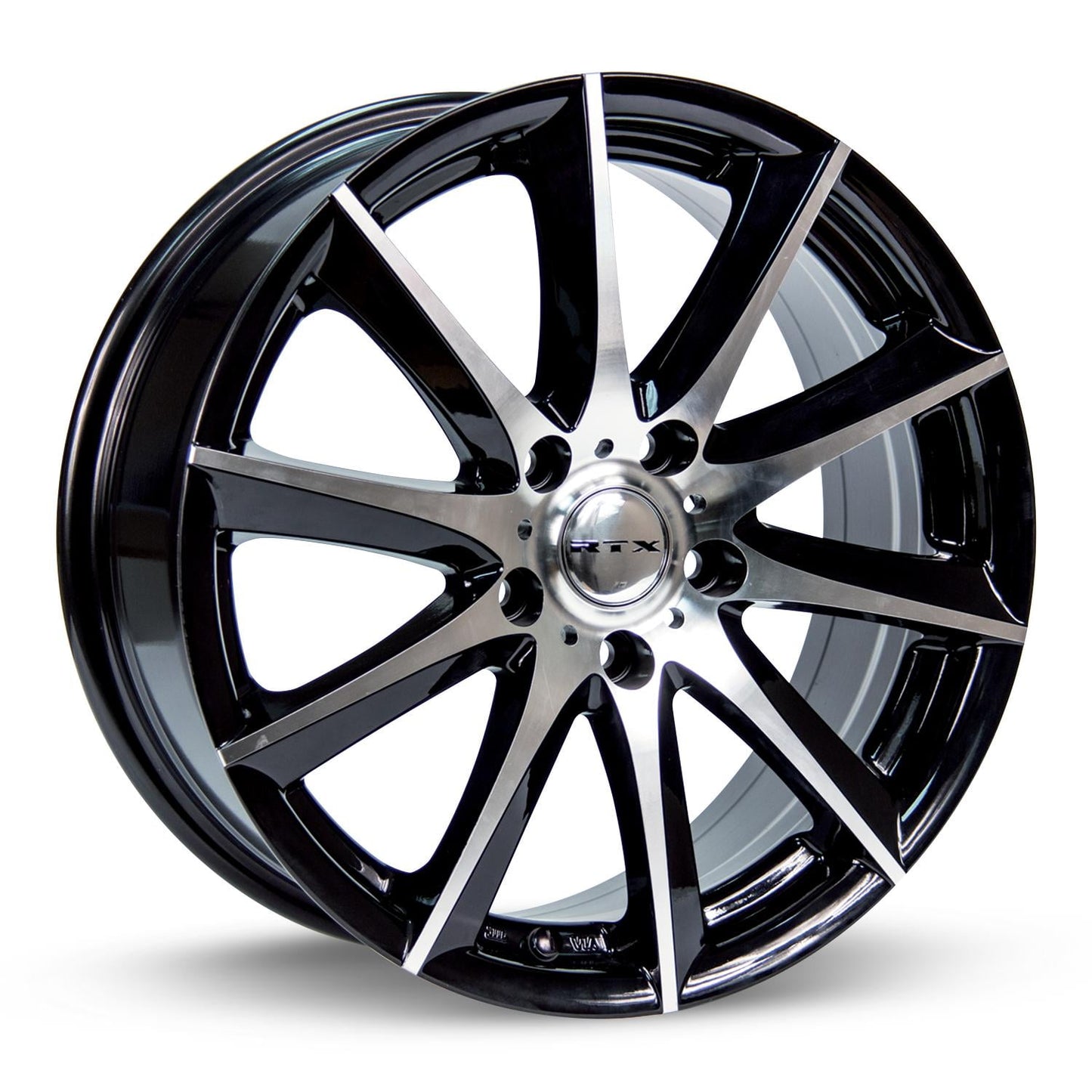 15 Inch Black Alloy Wheel Rim for Toyota Yaris, RTX 81338 15x6.5 4x100 4Lug