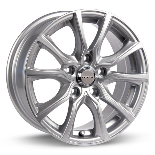 15 Inch Silver Alloy Wheel Rim for Hyundai Ioniq, RTX 81389 15x6.5 5x114.3 5Lug