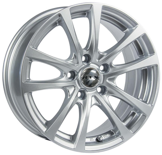 15 Inch Silver Alloy Wheel Rim for Kia Rio, RTX 81158 15x6.5 4x100 4Lug