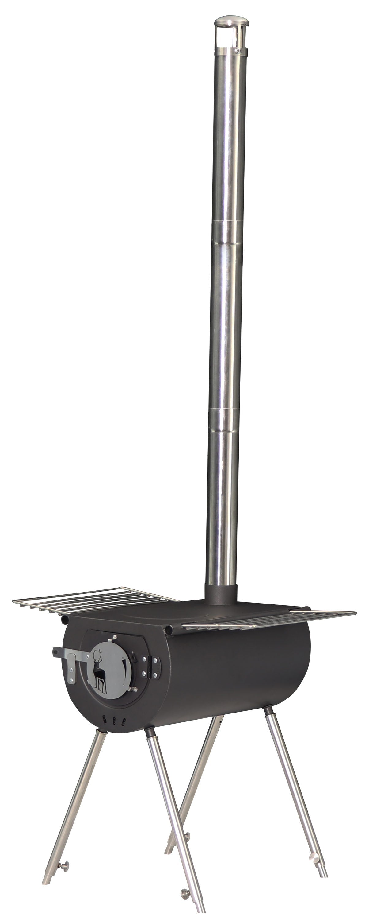 US Stove Company Caribou 1-Burner Wood Manual Steel Outdoor Stove CCS14