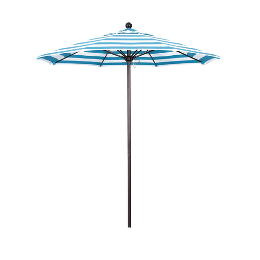 California Umbrella 7.5-ft Aluminum Multiple colors/finishes No-tilt Market Patio Umbrella