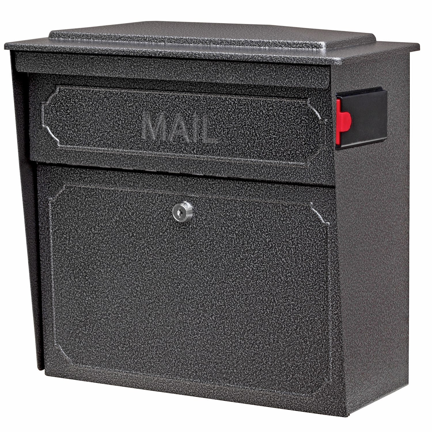Mail Boss Wall Mount Multiple Colors/Finishes Metal Large Lockable Mailbox 7175