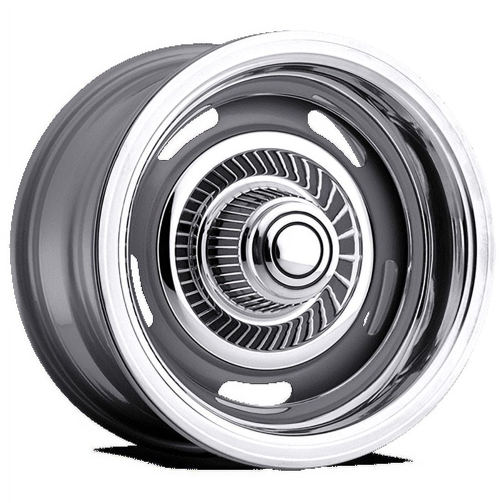 15x10 American Muscle 55 Rally Silver Wheel 6x5.5 (-32mm)
