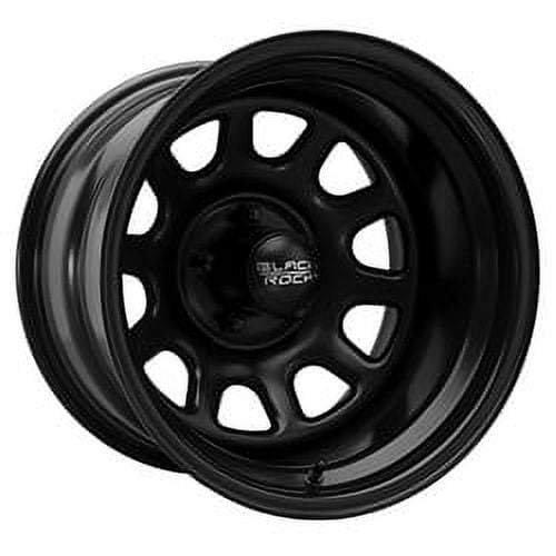15x10 Black Rock 942B Black D-Window Matte Black Wheel 5x4.5 (-44mm)