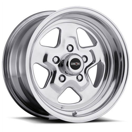 15x4 American Muscle 521H Nitro Polished Wheel 5x4.5 (-19mm)