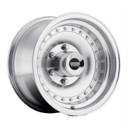 15x7 American Racing AR61 OUTLAW I Machined Wheel 5x5 (-6mm)