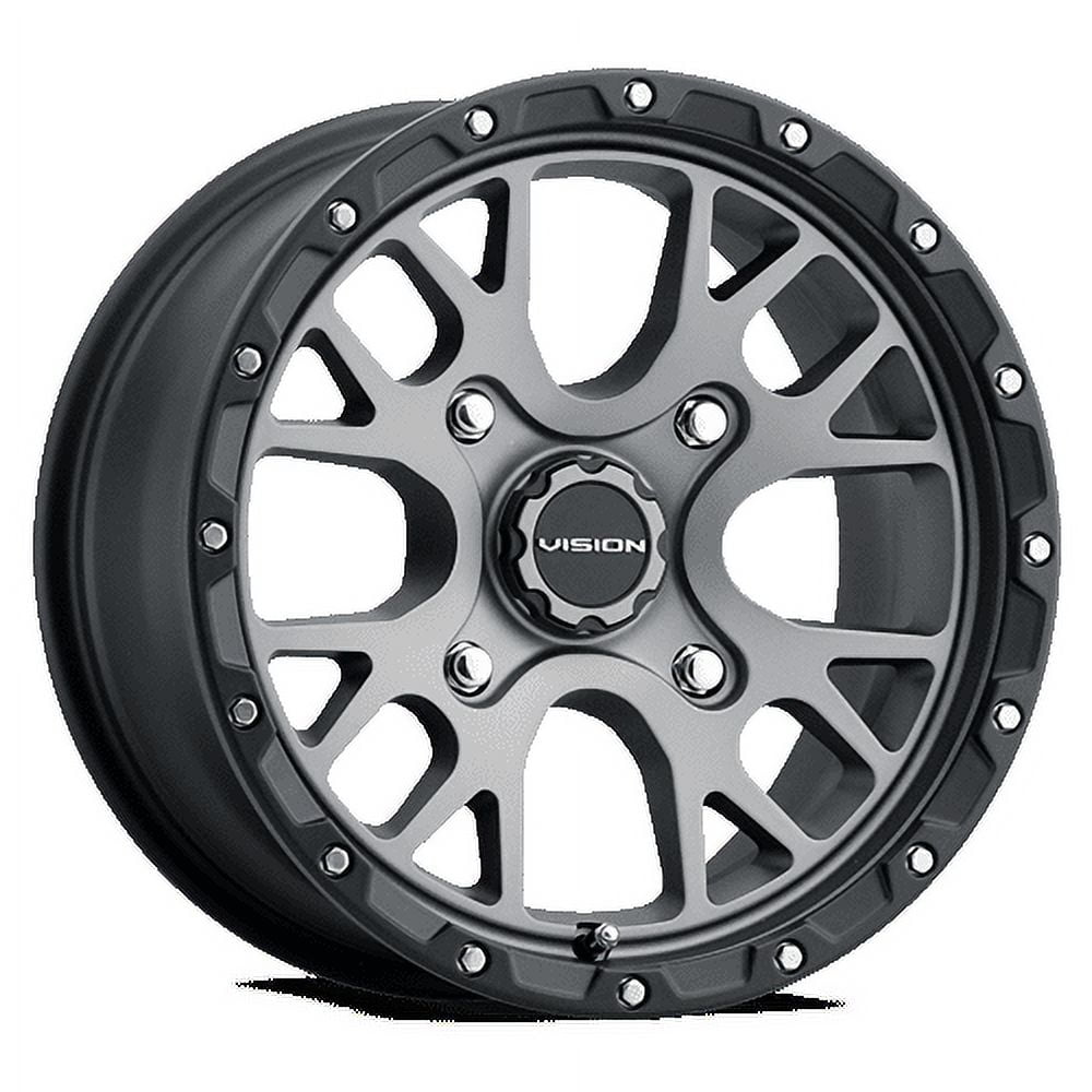15x7 Vision 545 Rocker Satin Grey UTV Wheel 4x110 (13mm)