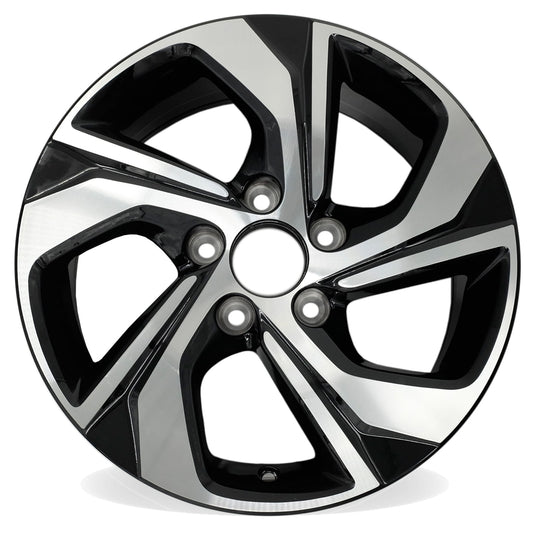 16" New Single 16x7 Machined Black Wheel for Honda Accord 2016 2017 OEM Design Replacement Rim