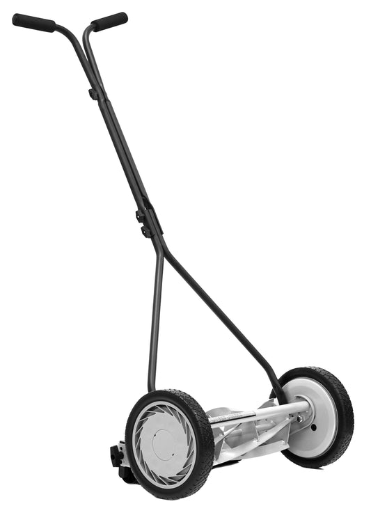 Great States 16-Inch Manual Push Reel Lawn Mower with 5-Blade Ball Bearing Reel and Adjustable Cutting Height 415-16