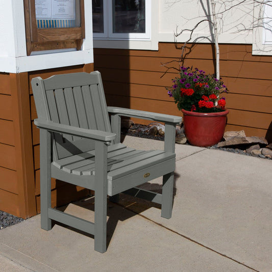 highwood Sequoia Professional Coastal Teak Poly-lumber Frame Stationary Conversation Chair with Slat Seat