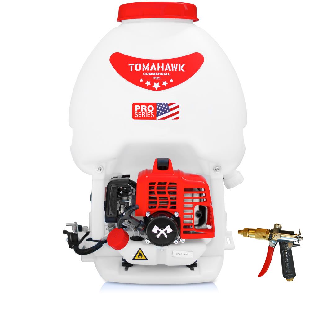 Tomahawk Power 5-Gallon Rubber Hose Plastic Backpack Sprayer with Adjustable Spray