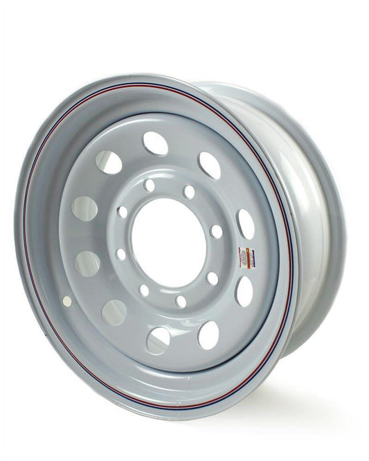 16x6 8-Lug on 6.5" White Mod Trailer Wheel