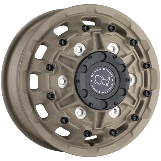 16x6 Black Rhino Destroyer Desert Sand Front Dually Wheel 6x205 (110mm)