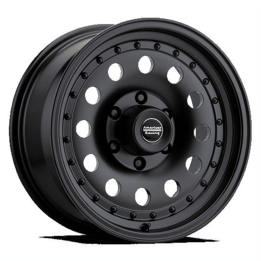 16x8 American Racing AR62 OUTLAW II Satin Black Wheel 5x5.5 (0mm)