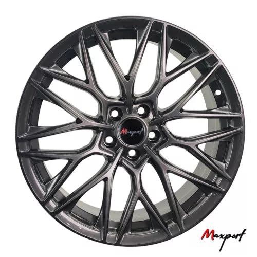 17 X 7.5 Inch Hyper Black Aluminum Universal Wheel Rim 5 Lug 5x100