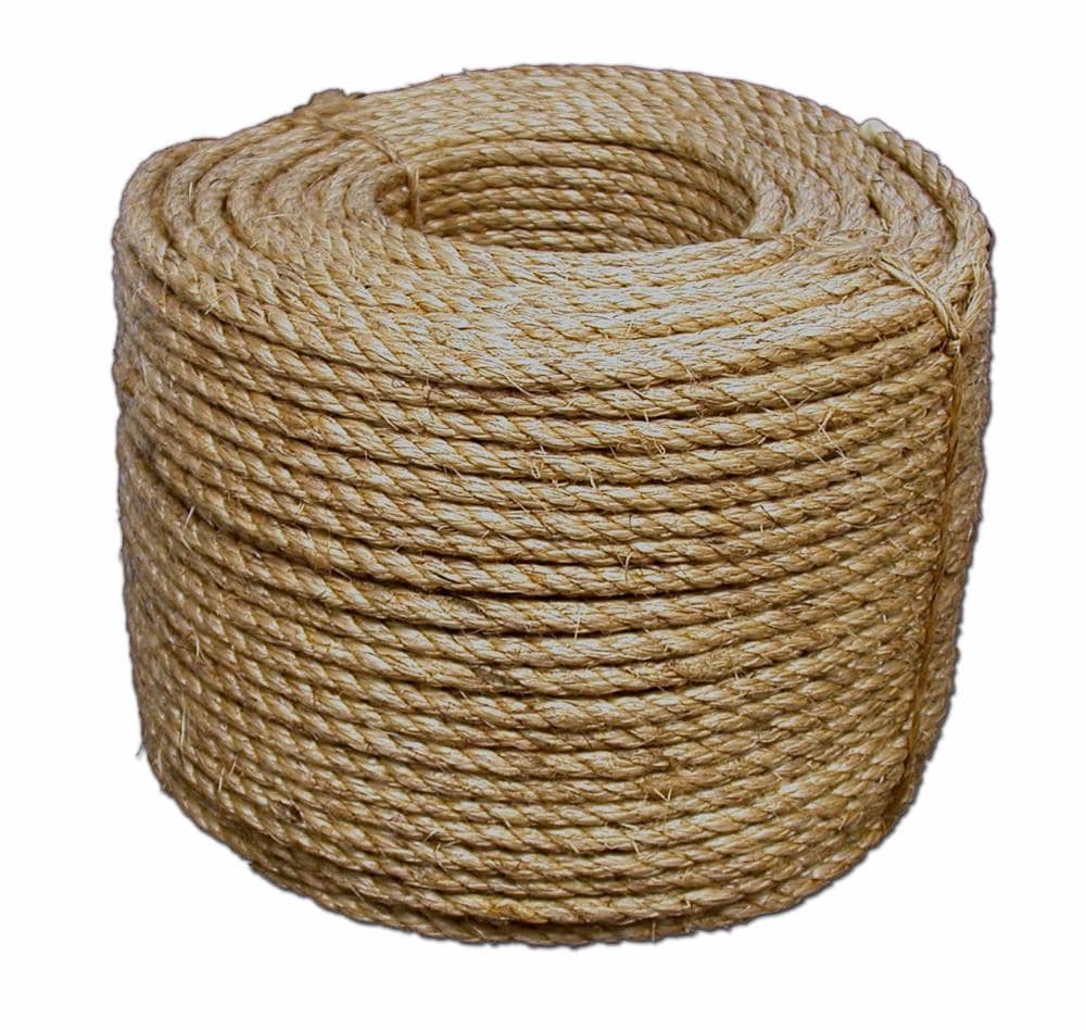 T.W. Evans Cordage 0.4375-in x 600-ft Twisted Manila Rope (By-the-Roll) 30-028
