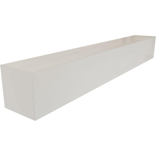Ekena Millwork 48-in W x 8-in H x 10-in D Ready For Paint Hollow Urethane Rustic Fireplace Mantel MANUSM08X10X48UN