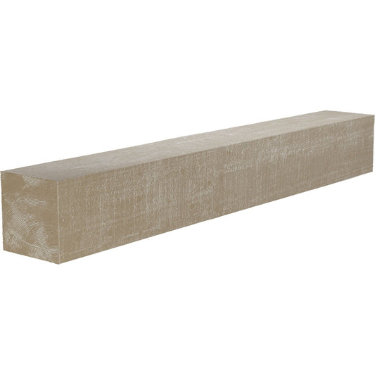 Ekena Millwork 72-in W x 6-in H x 6-in D White Washed Hollow Urethane Rustic Fireplace Mantel MANURC06X06X72WH