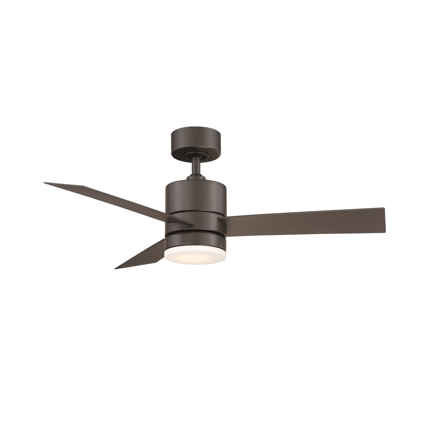Modern Forms Axis 44-in Integrated LED Outdoor Smart Bronze with Bronze Blades Ceiling Fan With Light - Remote Included ( 3 -Blade )