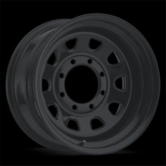 17x8 Vision 84H D Window Gloss Black 6x139.7 6x5.5 ET-12 Wheel Rim
