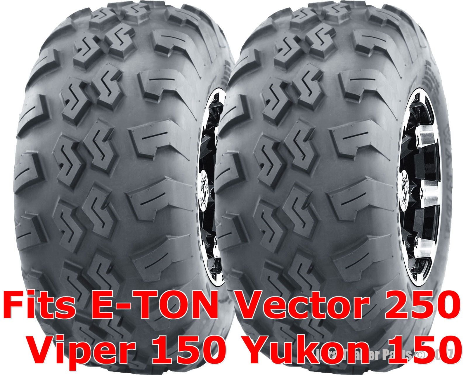 2 ATV Tires 21x7-10 21x7x10 E-TON Vector 250 Viper 150 Yukon 150 front P3018