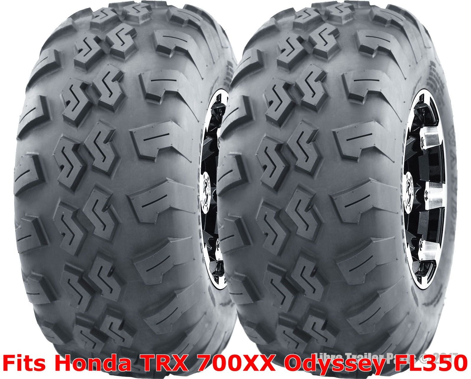 2 ATV Tires 21x7-10 21x7x10 Honda TRX 700XX Odyssey FL350 front P3018