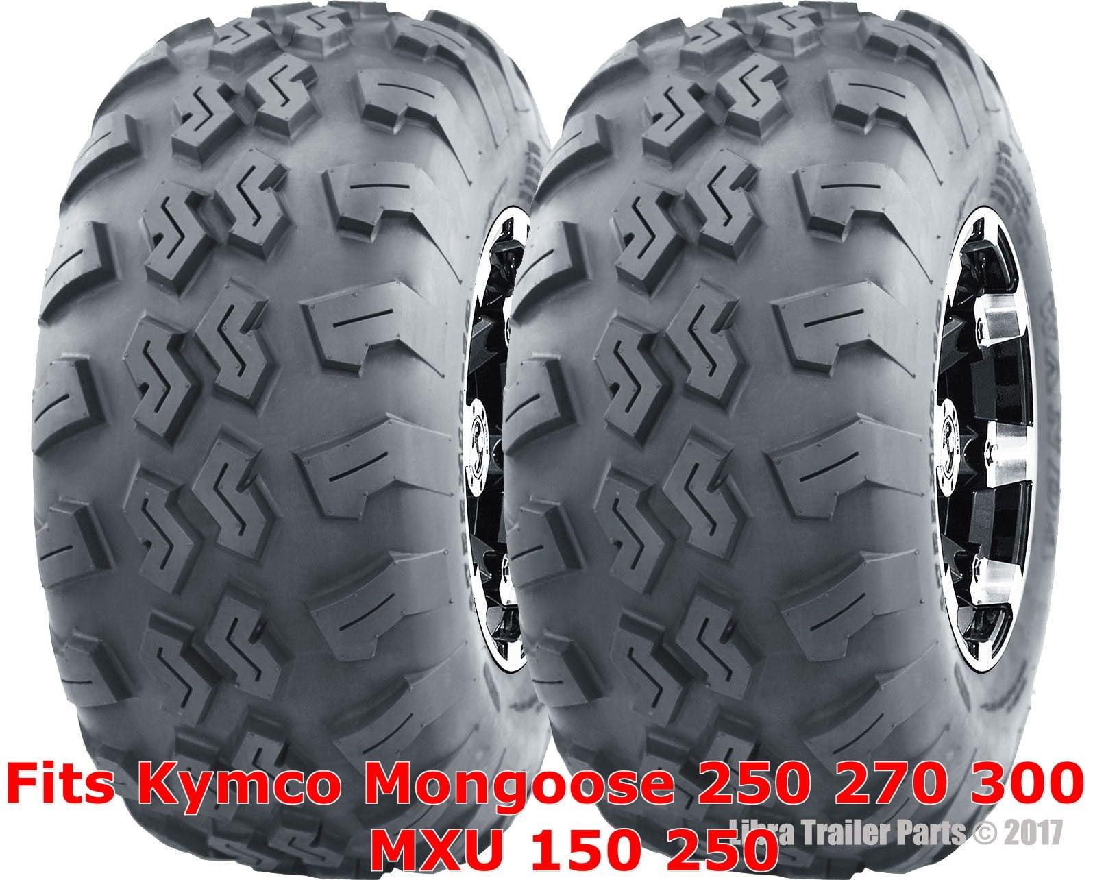 2 ATV Tires 21x7-10 21x7x10 Kymco Mongoose 250 270 300 MXU 150 250 front P3018