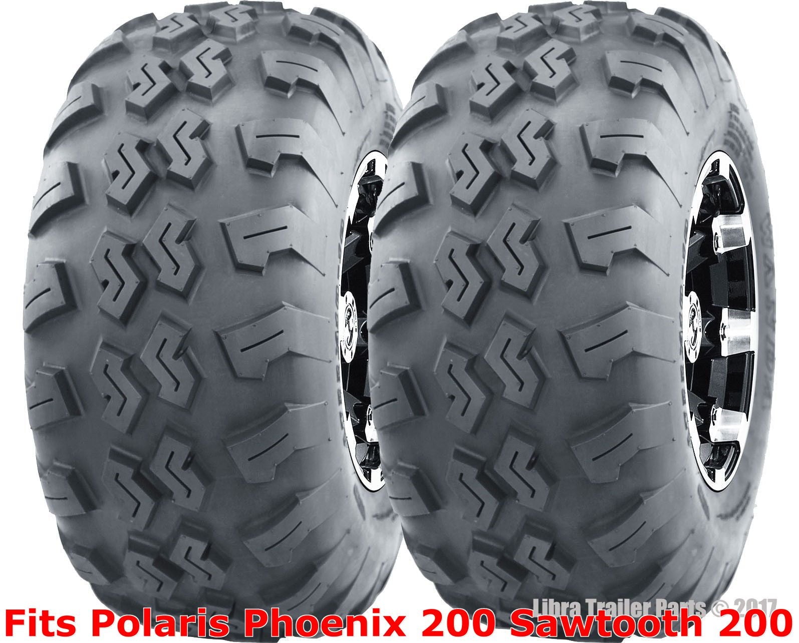 2 ATV Tires 21x7-10 21x7x10 Polaris Phoenix 200 Sawtooth 200 front P3018
