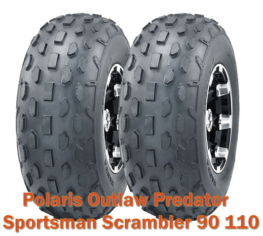 2 ATV tires 19x7-8 Polaris Outlaw Predator Sportsman Scrambler 90 110 front