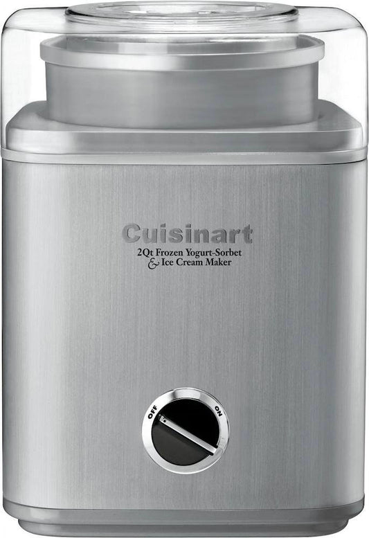 2-Quart Ice Cream and Sorbet Maker - Brushed Metal