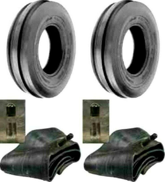 Justubes SUV 400x12 Front 3 Rib Tractor Tires with Tubes Hd 4 PR