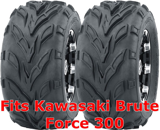 2 WANDA ATV Rear Tires Set 22x10-10 Kawasaki Brute Force 300 Sport P361