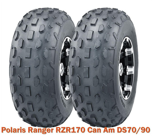 2 WANDA Sport ATV tires 19x7-8 fit Polaris Ranger RZR170 Can Am DS70/90 front
