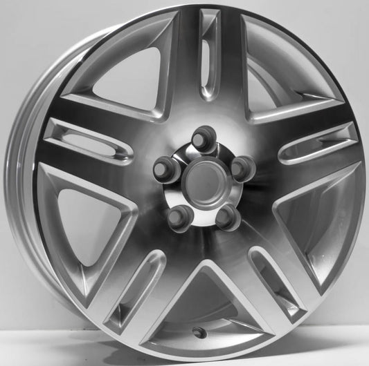 2006-2016 Chevrolet Impala Monte Carlo Replacement Wheel 17"x6.5" 10 Spoke, Silver Machined & Painted